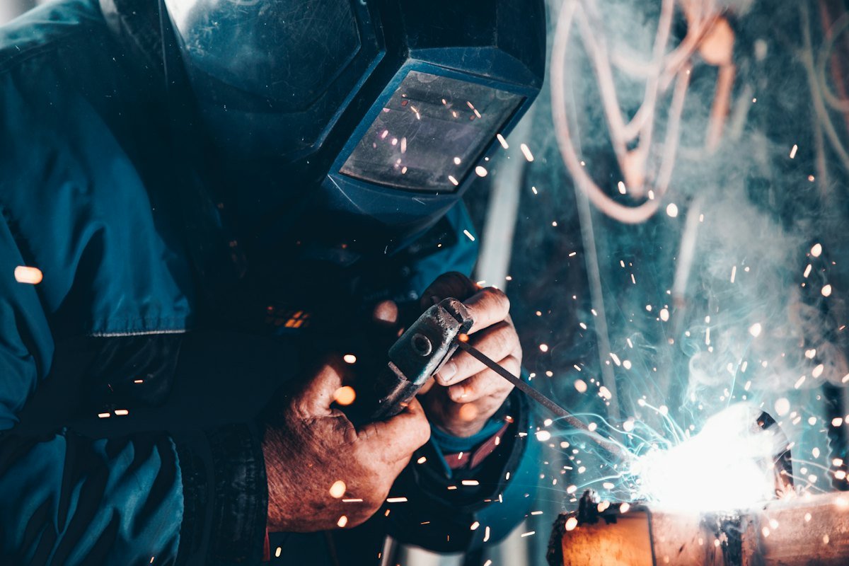 Weld inspection on a fabricated component